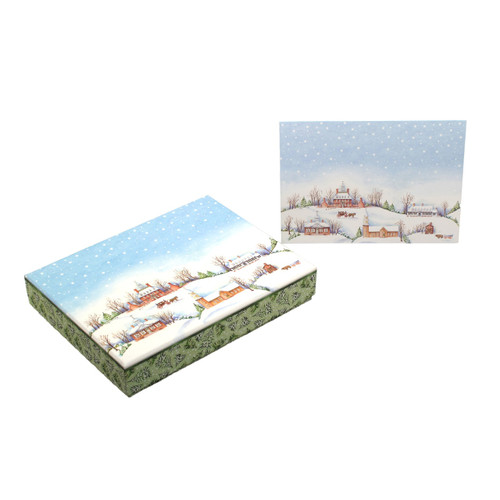 Snowy Village Boxed Christmas Cards | The Shops at Colonial Williamsburg