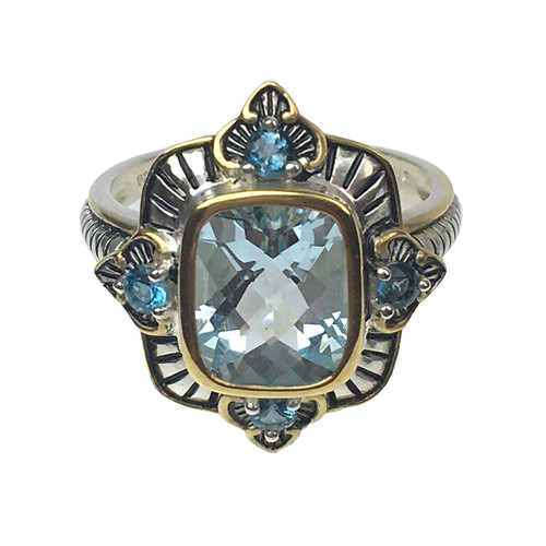 Sky & London Blue Topaz Silver Ring |  The Shops at Colonial Williamsburg