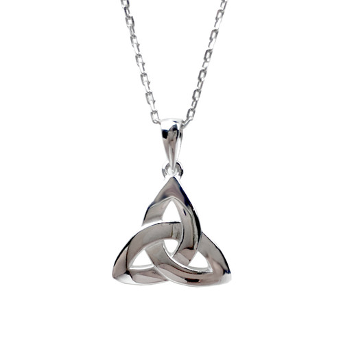 Trinity Knot Pendant Silver & Marble Choice of Chain | Biddy Murphy – Biddy  Murphy Irish Gifts