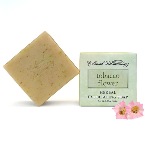 Tobacco Flower Herbal Exfoliating Soap Bar | The Shops at Colonial Williamsburg