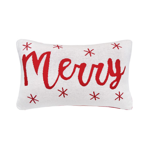 "Merry" Red and White Pillow | The Shops at Colonial Williamsburg