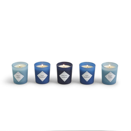 Blue Willow Set of 5 Votive Candles | The Shops at Colonial Williamsburg