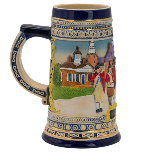 Colonial Williamsburg Carved Stoneware Stein | The Shops at Colonial Williamsburg