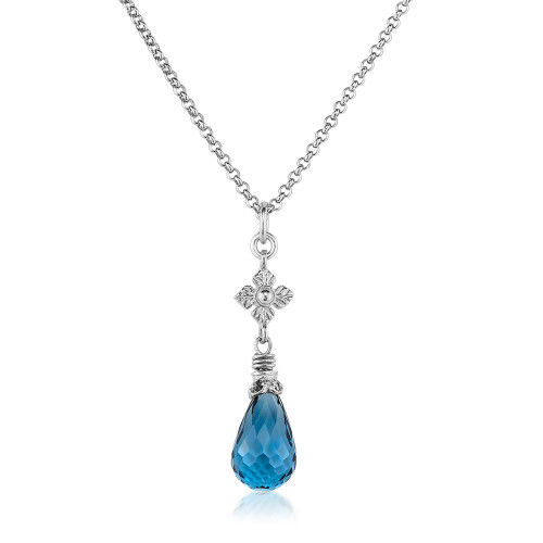 Aquamarine and London Blue Topaz Pendant Necklace – www.igorman.com