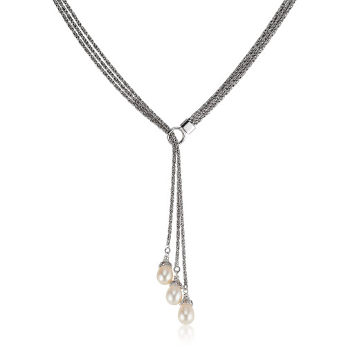 Tahitian Pearl Lariat Necklace – TanyaE Designs