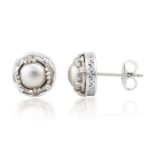 Petite Pearl Stud Earrings | The Shops at Colonial Williamsburg Petite Pearl Stud Earrings | The Shops at Colonial Williamsburg