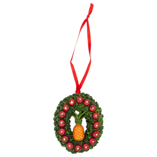 Colonial Williamsburg Apple & Pineapple Wreath Ornament | The Shops at Colonial Williamsburg