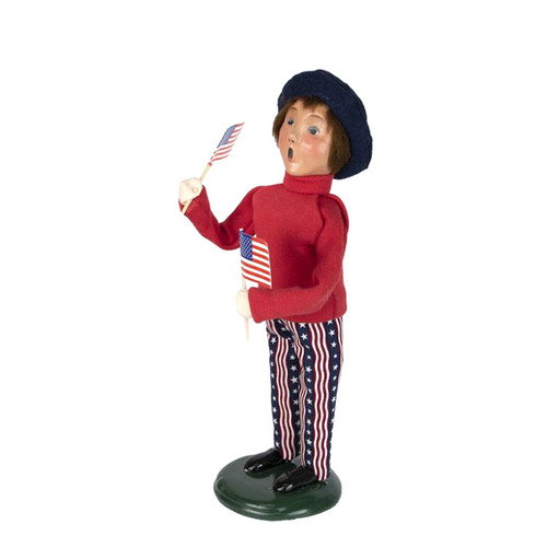 Byers' Choice Patriotic Boy | The Shops at Colonial Williamsburg