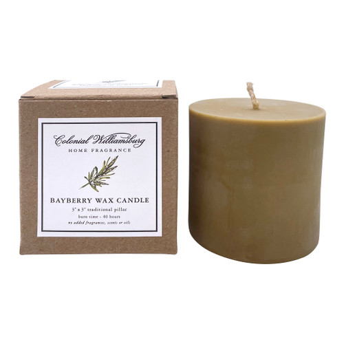 Bayberry Wax Pillar Candles | The Shops at Colonial Williamsburg