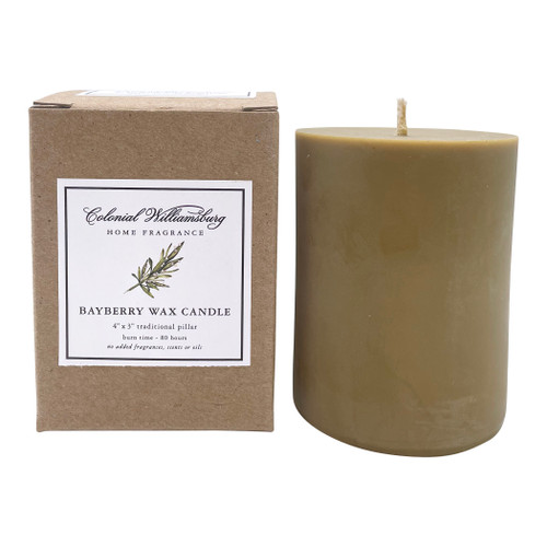 Bayberry Wax Pillar Candles | The Shops at Colonial Williamsburg