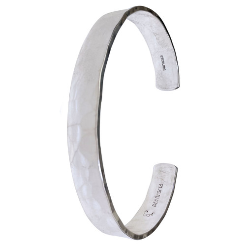 RRL Hammered Sterling Silver Cuff バングル RRL - Hammered Sterling Silver Cuff - Men - Silver RRL