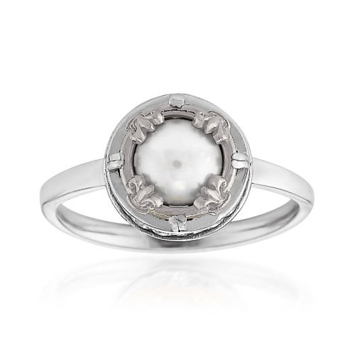 Pearl Ring: Resilience - Sterling Silver - Andrea Shelley Designs