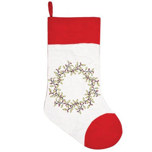 Berry Garland Stocking | The Shops at Colonial Williamsburg