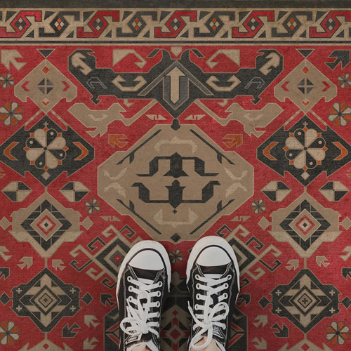 WILLIAMSBURG Traditional "All Spice" Vintage Vinyl Floorcloth | The Shops at Colonial Williamsburg