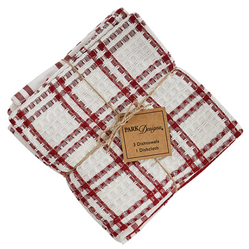 All Cotton and Linen Kitchen Towels, Cotton Dish Towels, Buffalo Check  Farmhouse Tea Towels Navy/Cream Set of 3 (18 x 28) 