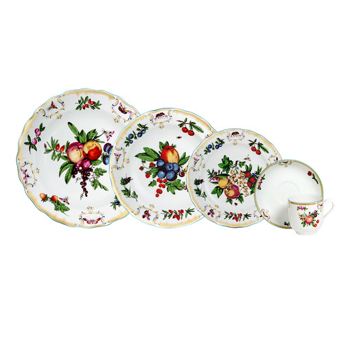Duke of Gloucester Porcelain 5-Piece Dinnerware Place Setting | The Shops at Colonial Williamsburg