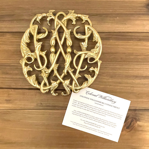 Colonial Williamsburg Cypher Brass Trivet | The Shops at Colonial Williamsburg