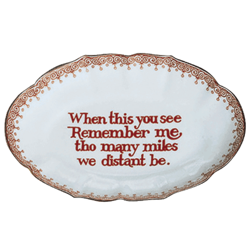 "Remember Me" Verse Dish | The Shops at Colonial Williamsburg