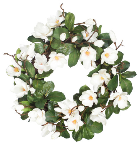Blooming Magnolia Wreath 24" | The Shops at Colonial Williamsburg