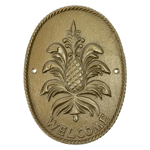 Fancy Pineapple Brass Plaque | The Shops at Colonial Williamsburg