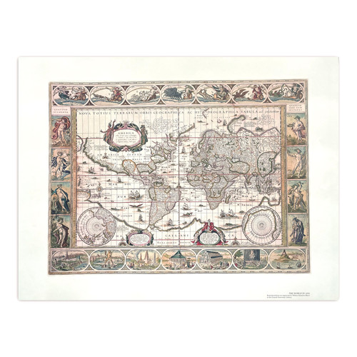 Map of the World 1635 | The Shops at Colonial Williamsburg