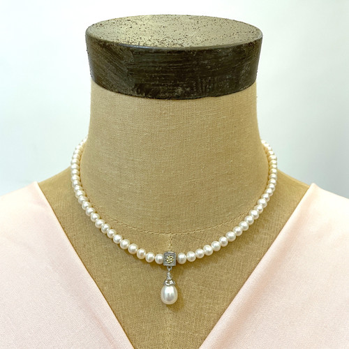 Freshwater Pearl Drop Necklace by Anatoli | The Shops at Colonial Williamsburg