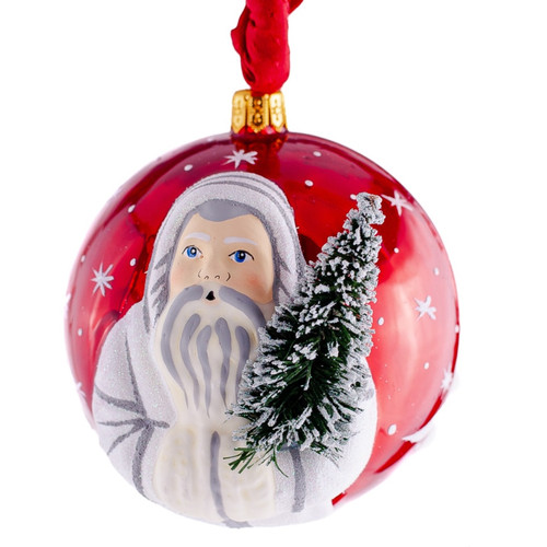 Vaillancourt Jingle Ball Ornament - Frosty Father Christmas | The Shops at Colonial Williamsburg