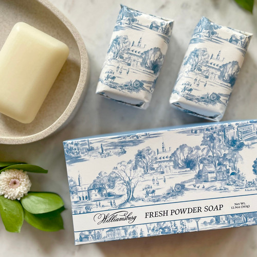 Colonial Williamsburg Fresh Powder Soap Bar Set | The Shops at Colonial Williamsburg