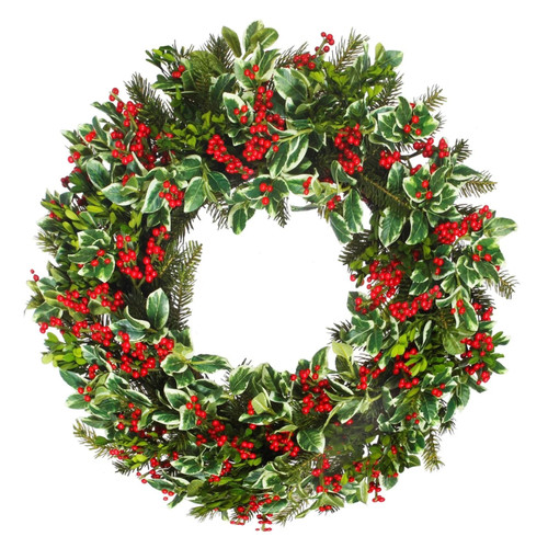 Holiday Garden Holly Berry Wreath 24" | The Shops at Colonial Williamsburg