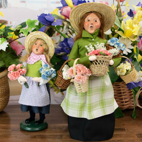 Byers' Choice Spring Flower Vendor Woman Caroler | The Shops at Colonial Williamsburg
