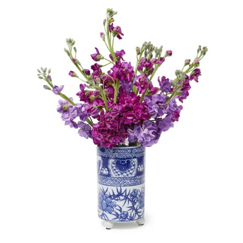 3-Piece Blue and White Pavilion Floral Arranger | The Shops at Colonial Williamsburg