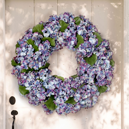 Blue Hydrangea Wreath 24" | The Shops at Colonial Williamsburg