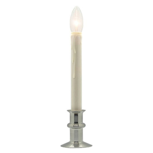 Window Hugger LED Window Candle - Brushed Nickel | The Shops at Colonial Williamsburg