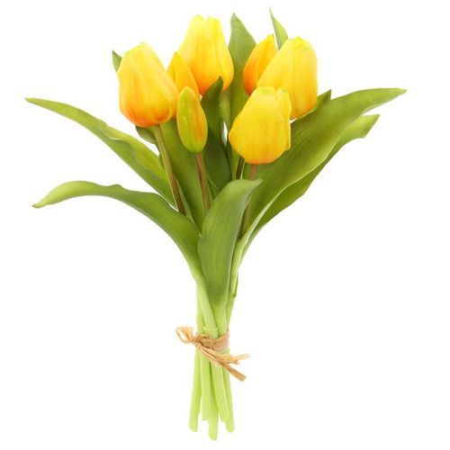 Yellow Real Touch Tulip Bouquet | The Shops at Colonial Williamsburg