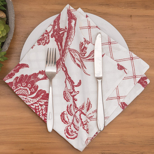 WILLIAMSBURG Arcadia Crimson Napkin | The Shops at Colonial Williamsburg