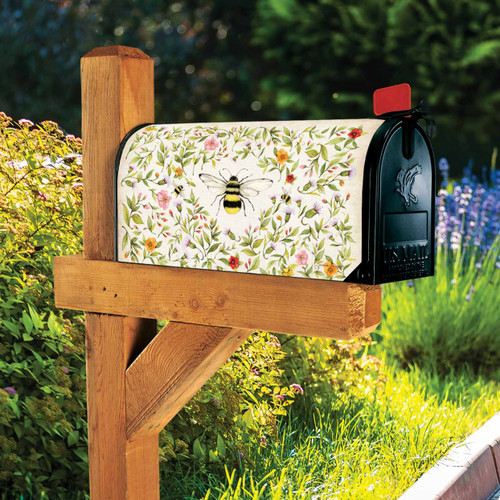 Bee & Spring Flowers MailWrap Mailbox Cover | The Shops at Colonial Williamsburg