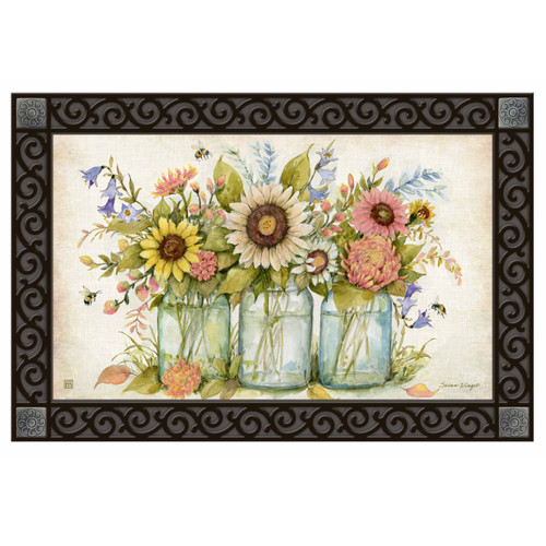 Bees & Bouquets Spring MatMate Doormat Insert | The Shops at Colonial Williamsburg