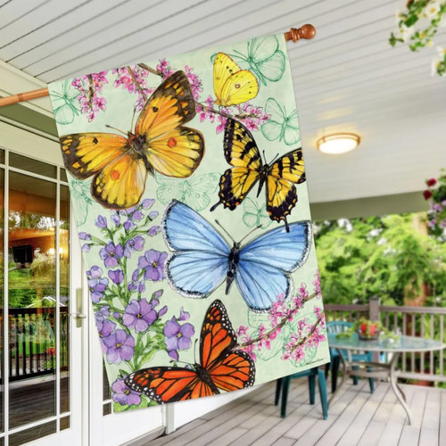 Butterfly Dance Summer House Flag | The Shops at Colonial Williamsburg