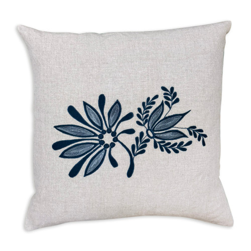 CRAFT & FORGE Floral Embroidered Pillow by Taylor Linens | The Shops at Colonial Williamsburg