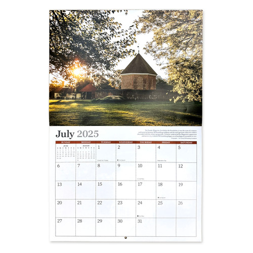 2025 Colonial Williamsburg Wall Calendar - July| The Shops at Colonial Williamsburg