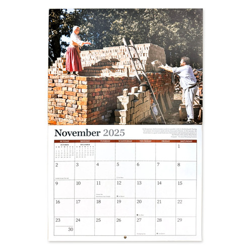 2025 Colonial Williamsburg Wall Calendar - November | The Shops at Colonial Williamsburg