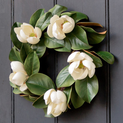 Blooming Magnolia Wreath 16" | The Shops at Colonial Williamsburg