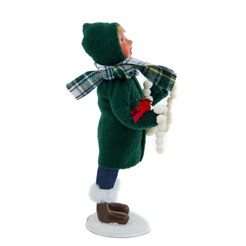 Byers' Choice Boy Caroler with Cardinal | The Shops at Colonial Williamsburg