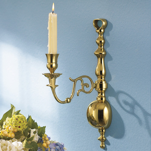 Brass Candle Wall Sconce | The Shops at Colonial Williamsburg