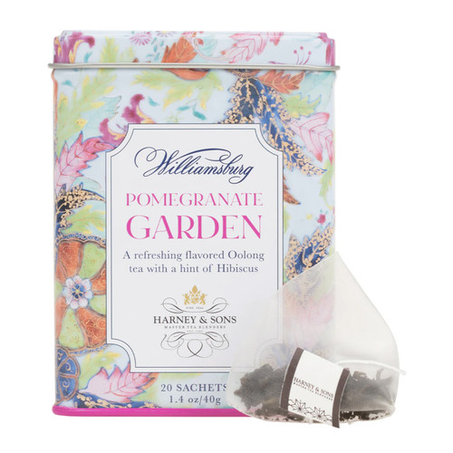 WILLIAMSBURG Pomegranate Garden Tea by Harney & Sons | The Shops at Colonial Williamsburg WILLIAMSBURG Pomegranate Garden Tea by Harney & Sons | The Shops at Colonial Williamsburg