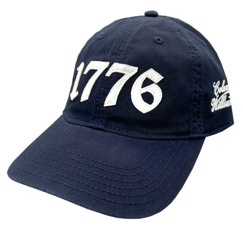 Colonial Williamsburg "1776" Appliqued Adult Baseball Cap - Navy | The Shops at Colonial Williamsburg