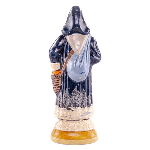 Vaillancourt Chalkware Father Christmas with Winter’s Night Coat | The Shops at Colonial Williamsburg