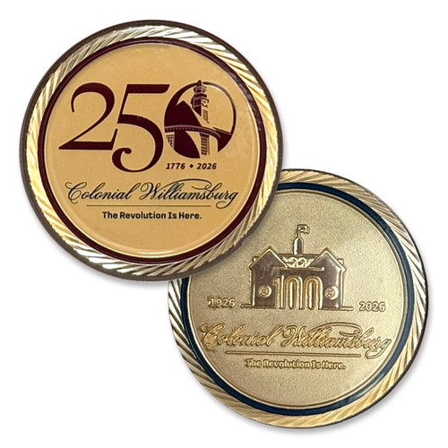 Colonial Williamsburg 250th Anniversary Collectible Coin | The Shops at Colonial Williamsburg