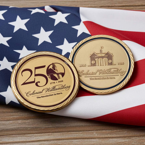 Colonial Williamsburg 250th Anniversary Collectible Coin | The Shops at Colonial Williamsburg