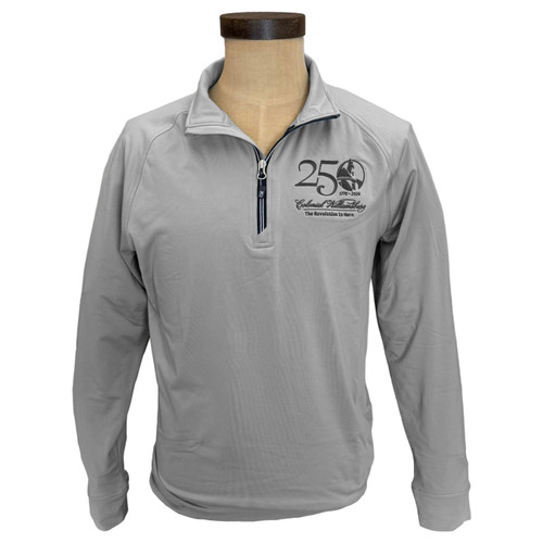 Colonial Williamsburg 250th Anniversary Cutter & Buck 1/4 Zip Adult Pull Over | The Shops at Colonial Williamsburg